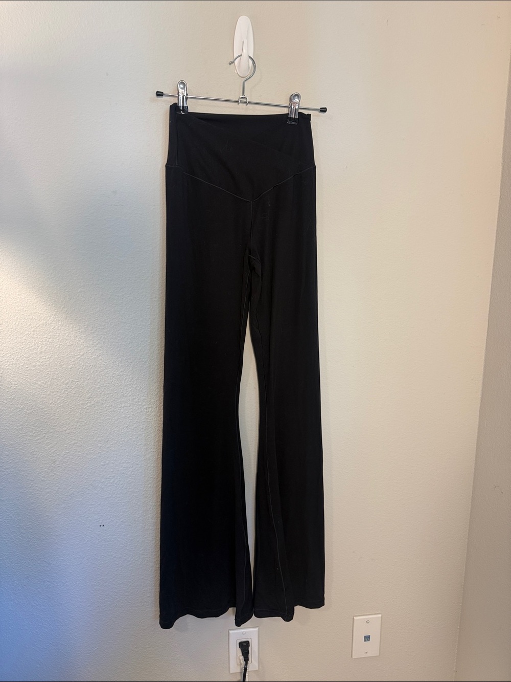 Women’s real me size medium Black Flared Leggings with V-Waistband